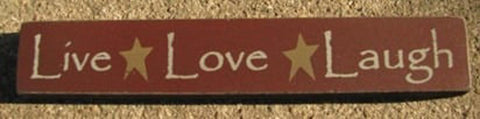 32327LM-Live Love Laugh MINI wood block