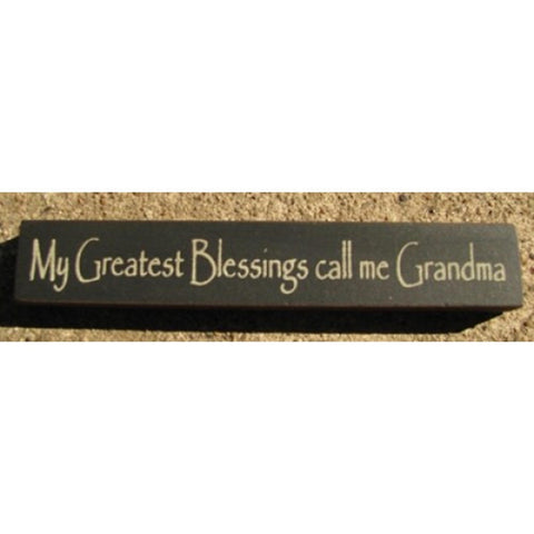 32314BB - My Greatest Blessings call me Grandma MINI wood block