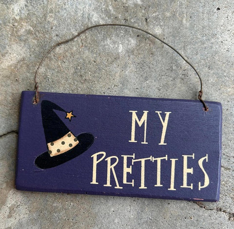 Witch hat My Pretties mini wood sign