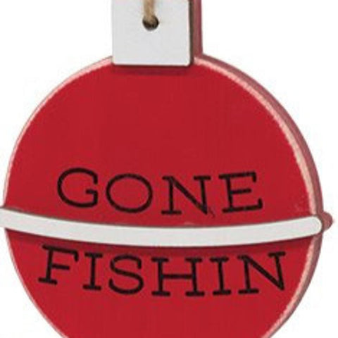 37814 Lake wood gone fishing ornament