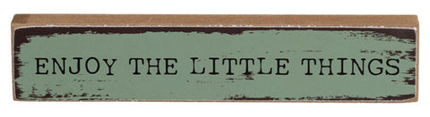 38545 Emjoy the little things mini wood block