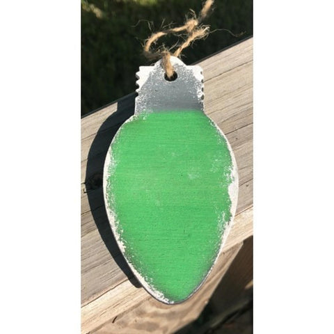 1215GLB Green Light Bulb Christmas Ornament