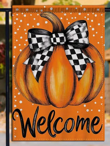 DR5927877  Double-Sided Autumn Pumpkin Welcome Garden Flag -