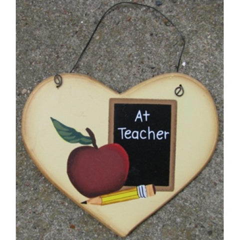 1600C - A+ Teacher wood heart