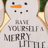 37206mlc - Have Yourself a Merry Little Christmas chunky wood sitter