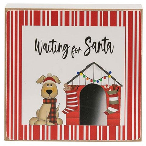 36204 waiting on santa wood block