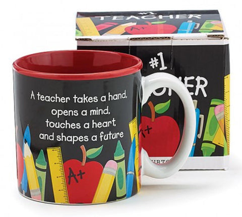 142100NB - A Teacher takes a hand Ceramic Mug