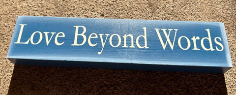 MB-12 Love Beyond Words wood block
