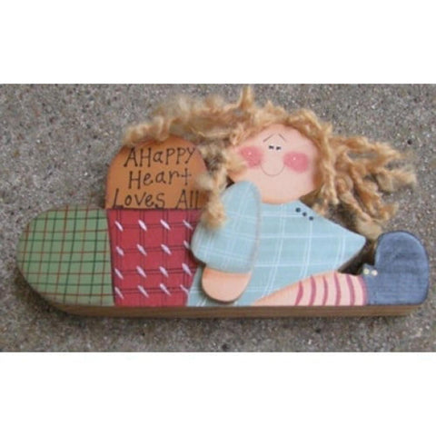 967H - A Happy Heart Loves All wood