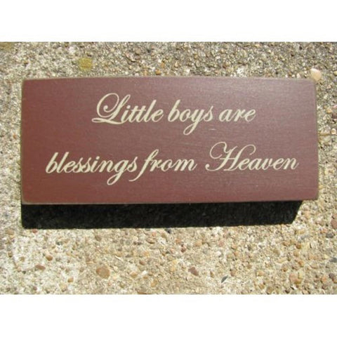 31431LB Little Boys Are Blessing from Heaven Wood Block