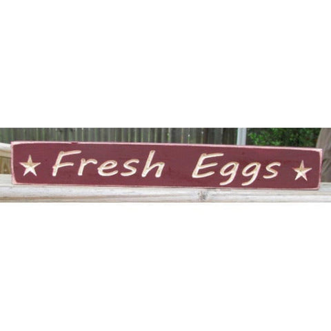 Primitive Engraved Wood Block 1632 Fresh Eggs