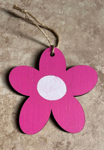 Pink Daisy flower ornament