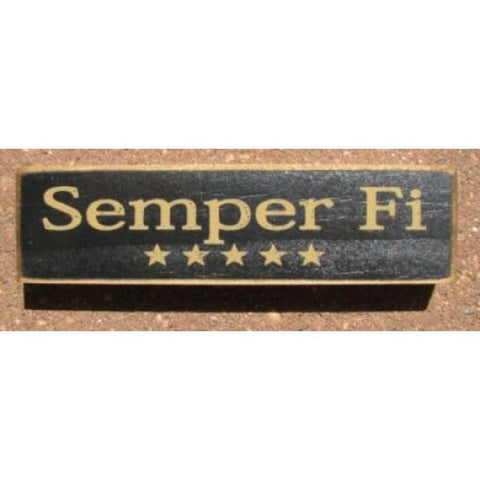 PBW942B - Semper Fi wood block