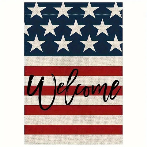NK104928 Patriotic Double-Sided 4th of July Welcome Garden Flag, Waterproof
