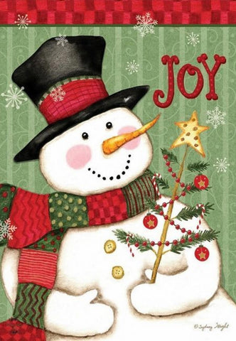 2773 Snowman Joy House Flag