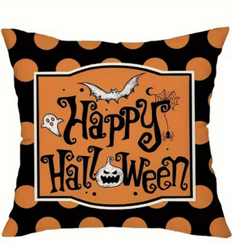 TR397195 Happy Halloween Throw Pillow Cover (NO INSERT IS INCLUDED)