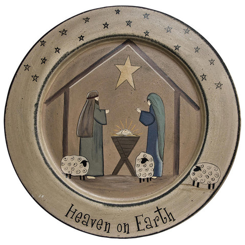 32480 Heaven on Earth Nativity Plate