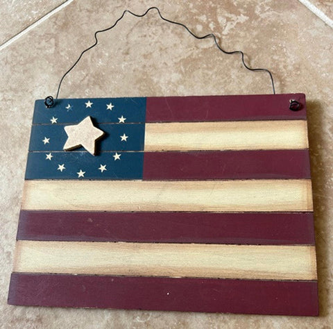 WD2002 Primitive wood flag