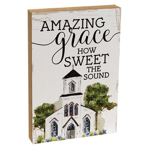 G26703 Amazing Grace How Sweet the Sound wood block