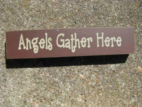 31422AGH- Angels Gather Here Wood Block