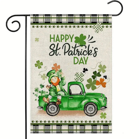 Happy St Patrick's Day Garden Flag Double Sided