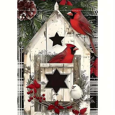 FV4318946 Charming Winter Welcome Garden Flag- Double-Sided, Waterproof Polyeste
