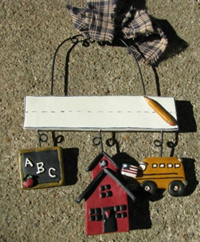 Teacher Gifts 649CL Teacher Slate Schoolhouse Bus
