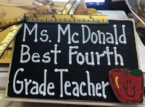 Teacher Supply Box - (Teacher's Name) Best Fourth Grade Teacher