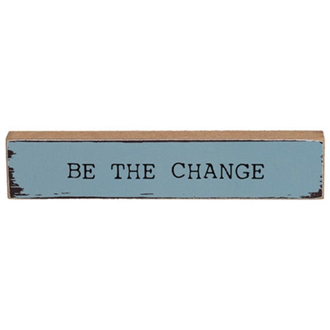 38546 Be the Change MINI wood block