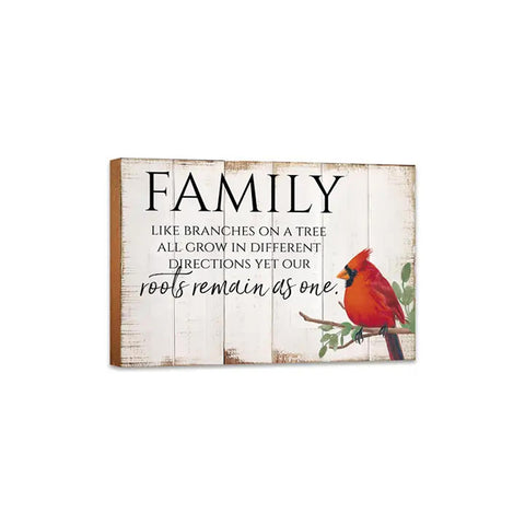 22900 Cardinal Family like Branches wood sign