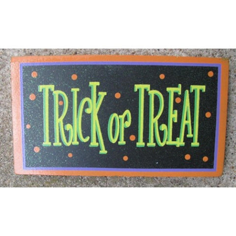 59038TT - Trick or Treat Wood block