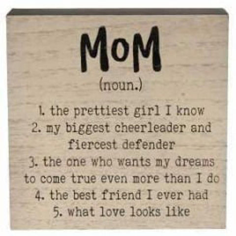 34473 Mom Definition Box Sign