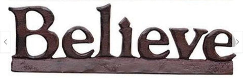 16012bb - Believe resin block burgundy in color