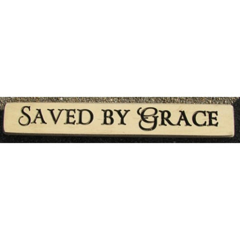 533SBG - Saved By Grace engraved wood Block