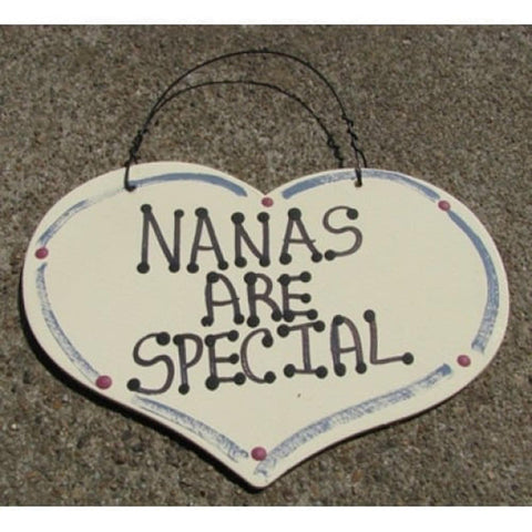 1001 - Nanas Are Special wood heart