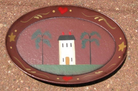 Wood Plate   OPS5  Saltbox House