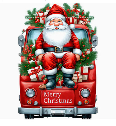 AL404622 Festive Christmas Gnome Yard Banner - Double-Sided Waterproof Polyester