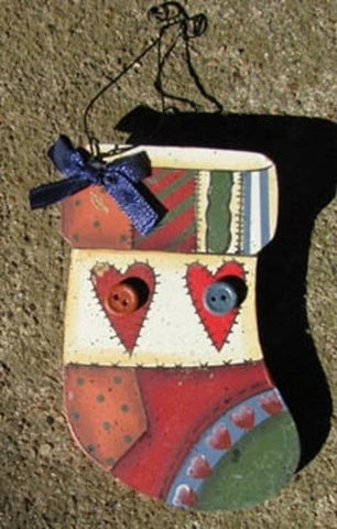 wd1010 - christmas stocking wood christmas ornament