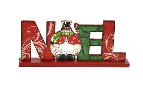 M2493 Noel wood block sign