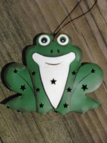 Christmas Ornament OR-327 Frog Tin