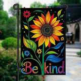 BF1472380  Vibrant Sunflower & Kindness Garden Flag,  Double-Sided Polyester