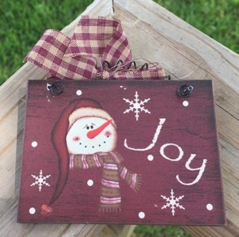 5780J - Joy Snowman Sign
