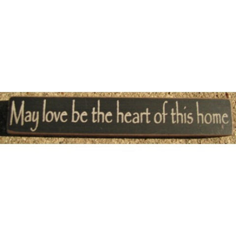 32326MB May love be the Heart of this Home mini wood block