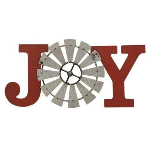 G70034 Joy Windmill metal plaque