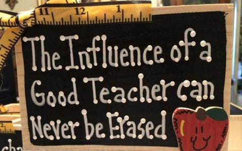 Teacher Gifts - The influence of a good Teacher can never be erased supply box