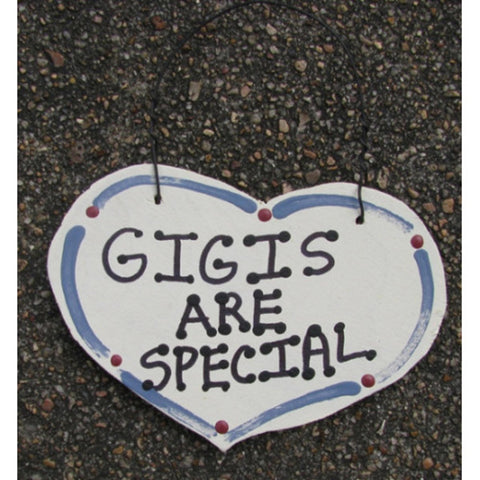 Gigis Are Special Wood Small Heart
