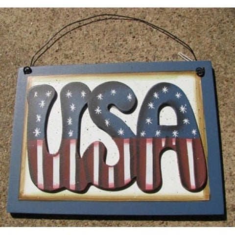 WD2054 - USA wood sign