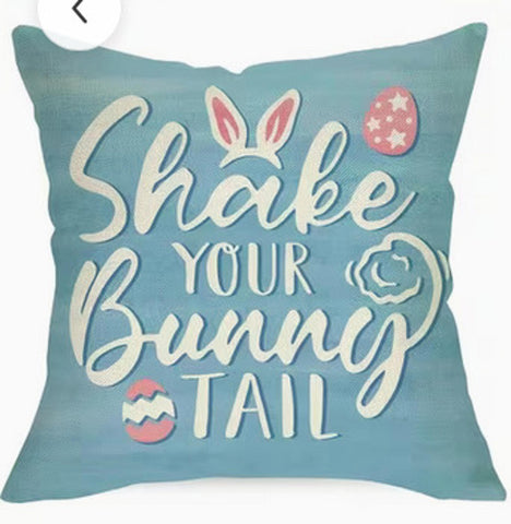 KK6172898 Shake Your Bunny Tail Throw Pillow Cover (NO INSERT)