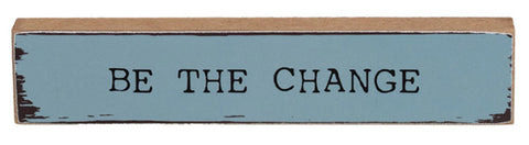 38546 Be the Change mini wood block