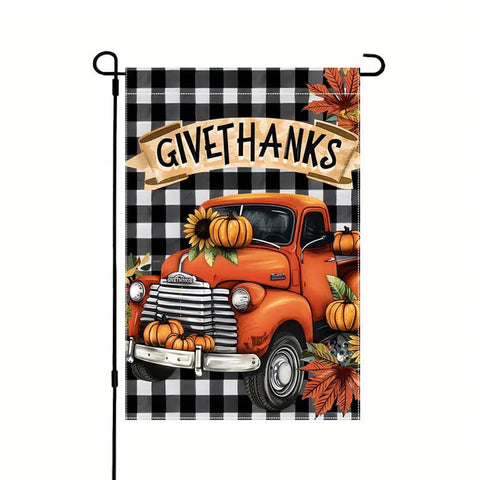 DW190192 happy thanksgiving double sided garden flag